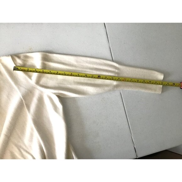 Westbound XL Cotton Turtleneck Sweater Ribbed Cuffs & Hem White - Picture 4 of 7